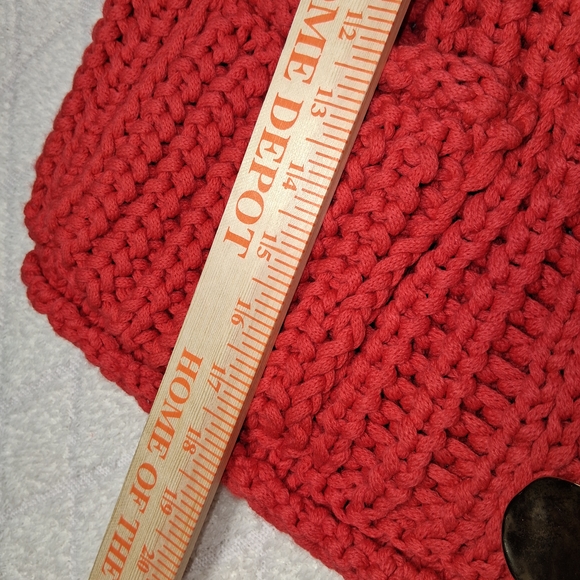 Zara Women's Vibrant Coral Knit Cardigan - Picture 7 of 8